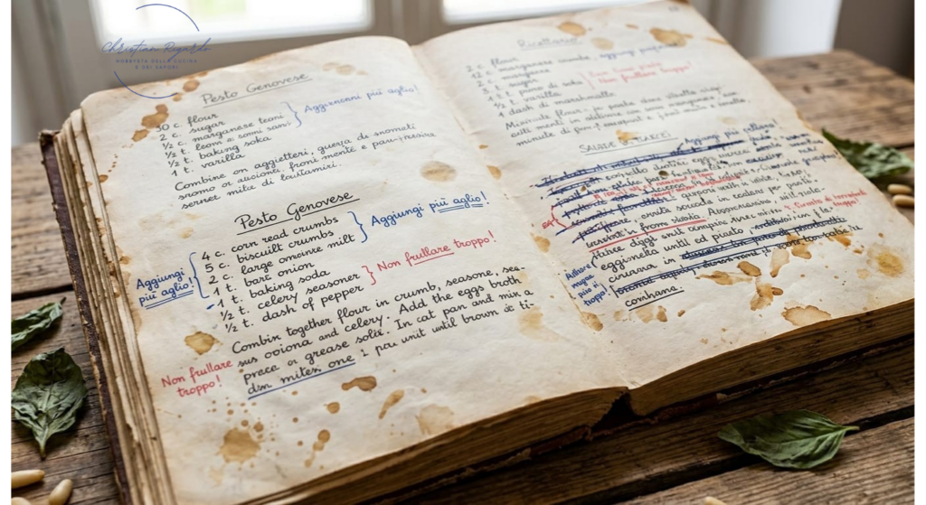 La ricetta della nonna scritta, modificata, corretta e commentata, sulla base di anni del tramandarsi