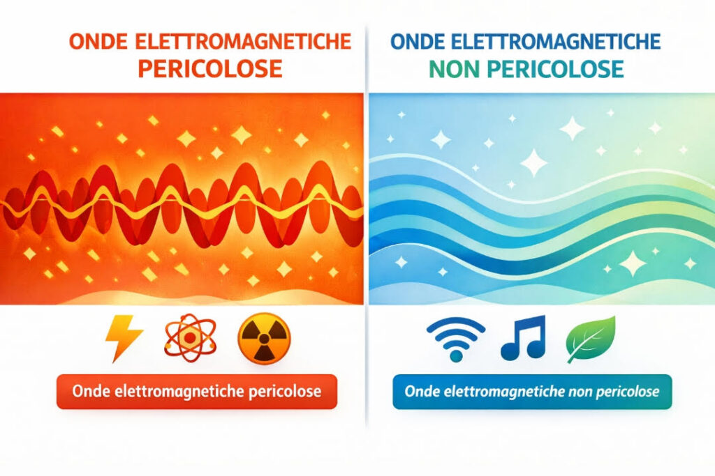 Differenza tra radiazioni pericolose e non pericolose