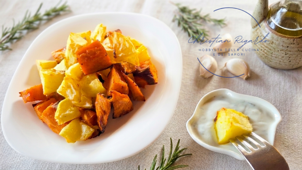patate arrostite con salsa allo yogurt