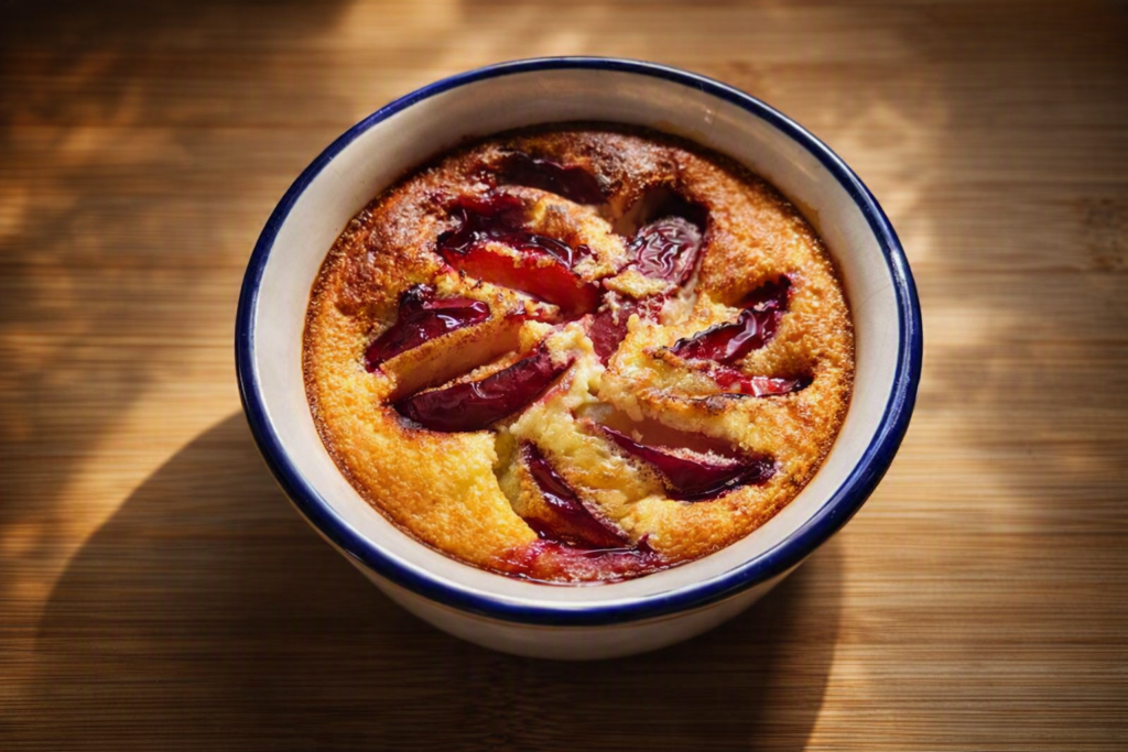 Clafoutis alle prugne alleggerito