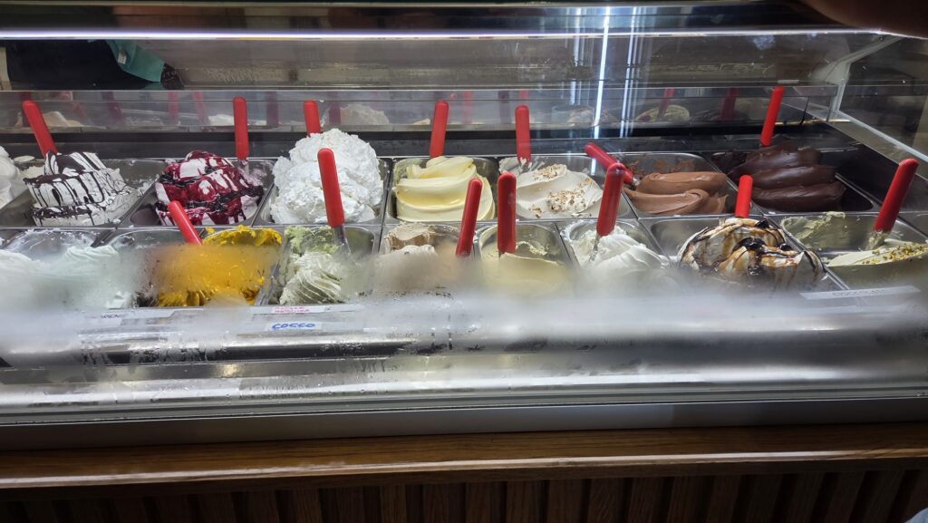 Gelateria "Non solo gelato", il banco dei gelato