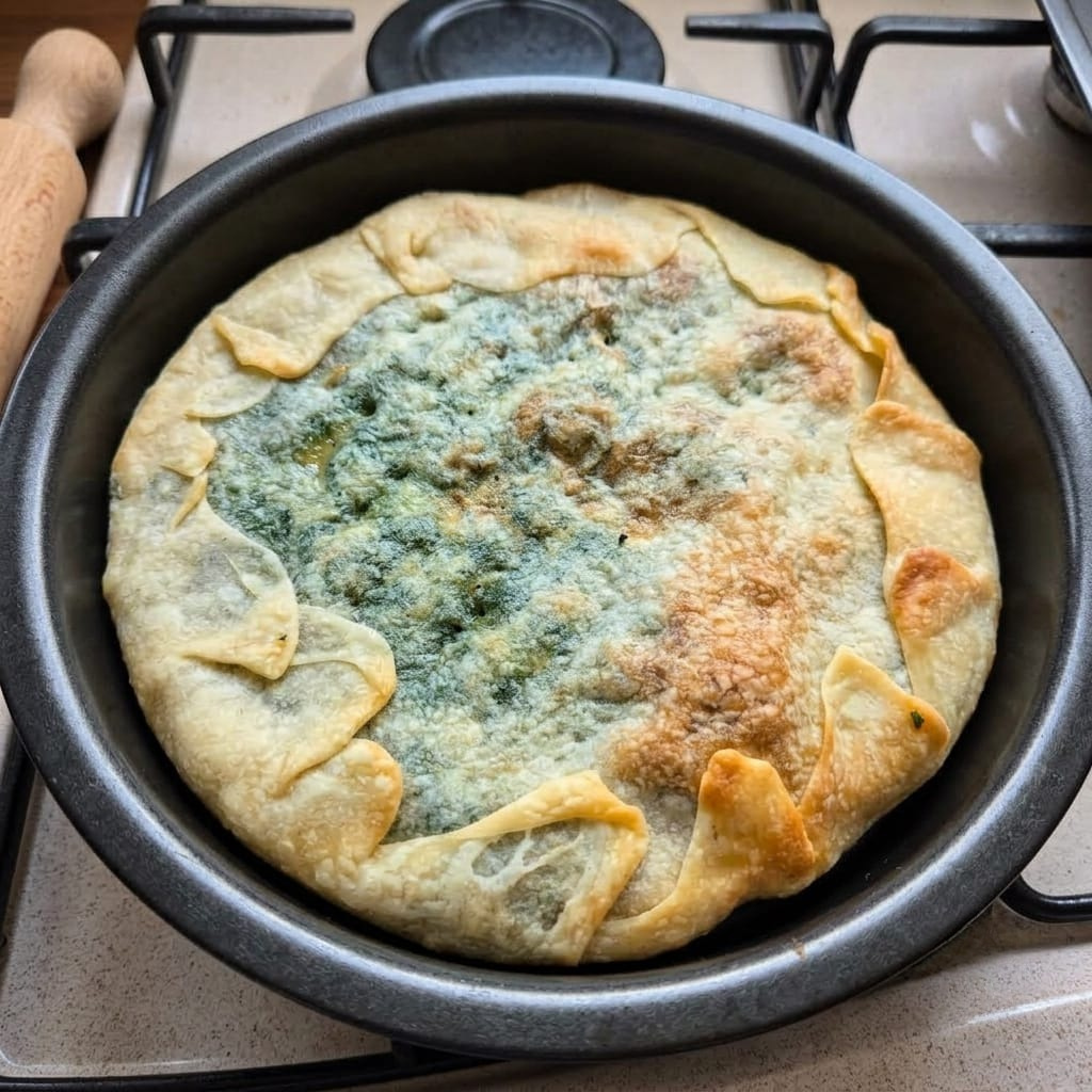 Torta verde in teglia